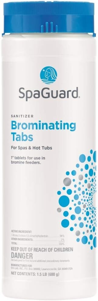 SpaGuard Brominating 1" Tablets (1.5 lb) (2 Pack) Sanitizer for Spas & Hot Tubs gallery