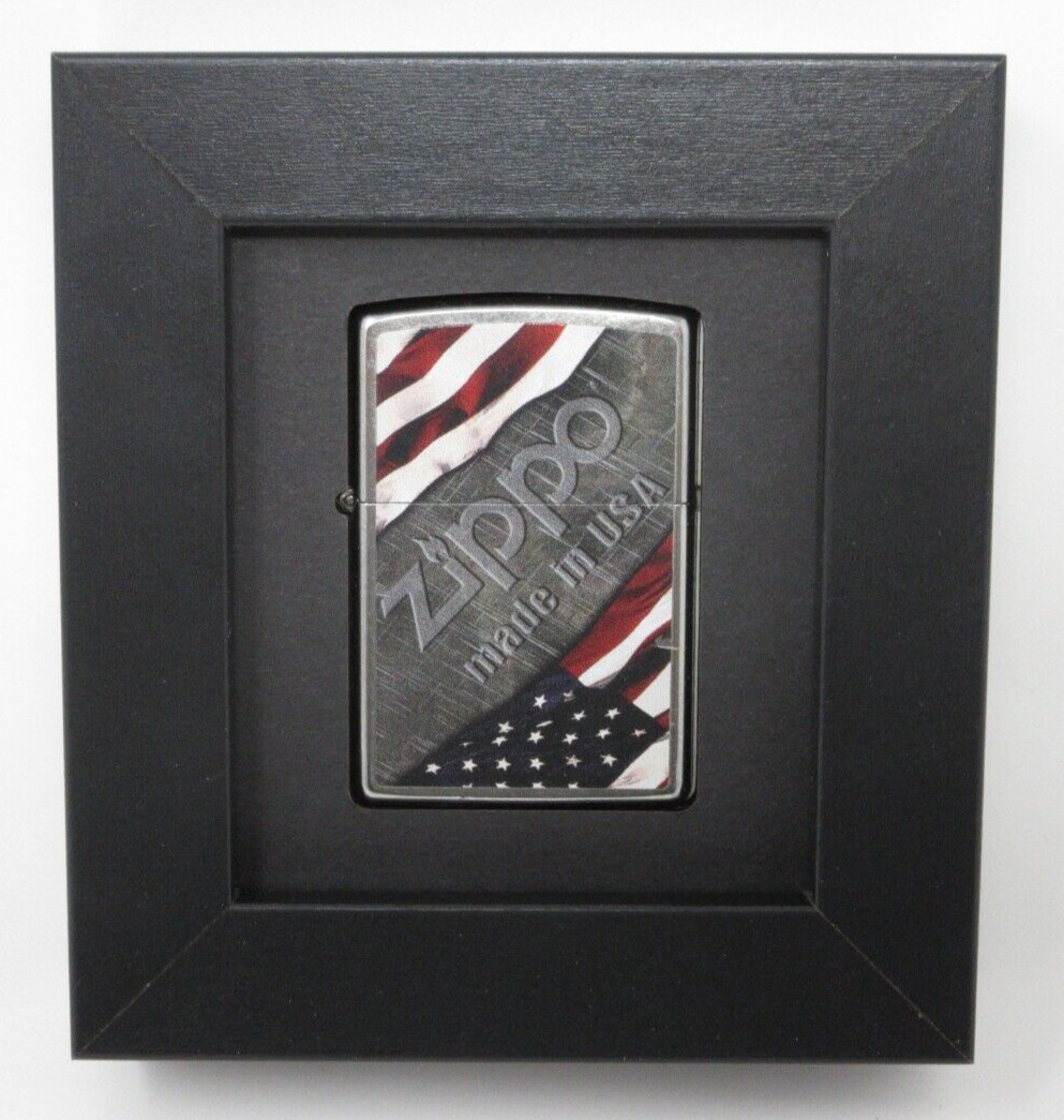 ZIPPO LIGHTER (NOT INCLUDED) SMALL DISPLAY FRAME gallery