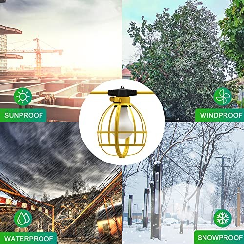 Construction String Lights, 20 Bulbs 200W 21000LM Work Lights with 20 200FT gallery