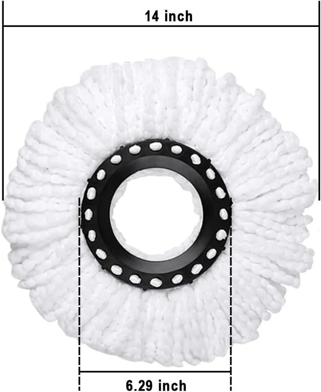 4 Pack Replacement Mop Head Refill for 360 Spin Mop Microfiber Cleaning Heads gallery