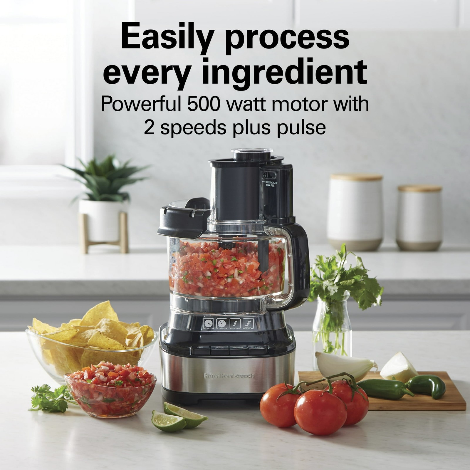 Hamilton Beach 10 Cup Food Processor and Chopper with Stack & Snap Design, Extra gallery