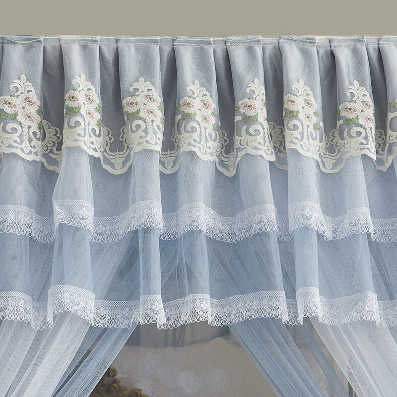 Double Layers Mosquito Net Bed Netting Embroidered Curtain Drapes With Frames gallery