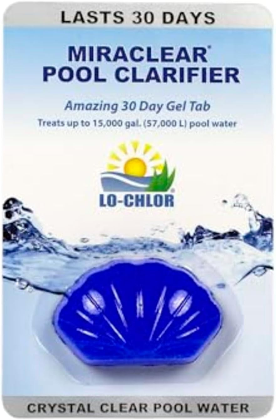 Lo-Chlor Miraclear Pool Clarifier - 30 Days Crystal Clear Water, 1.4 Oz Tablet gallery