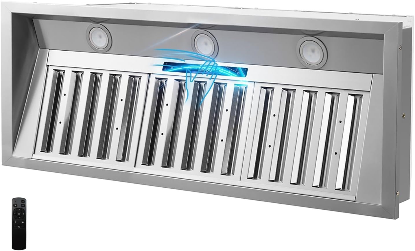 48-inch range Hood Built-in/Insert 48 inch Stainless Steel Kitchen Vent 1200 CFM gallery