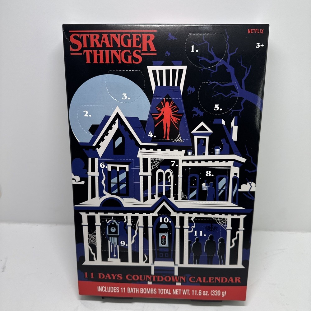 Stranger Things 11 Day Countdown Calendar Bath and Body Set - 11.6oz/11pc