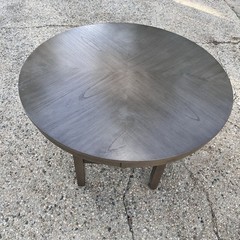 solid wood round coffee table
