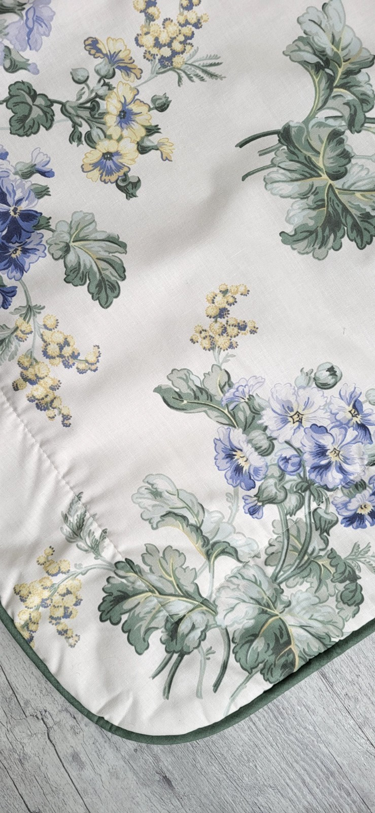 NOS Vintage LAURA ASHLEY Josephine Floral KING Pillow Sham - 41" x 26" gallery