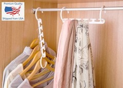 1pc 3D Space Saving Hanger Magic Clothes Hanger with Hook Closet Organizer