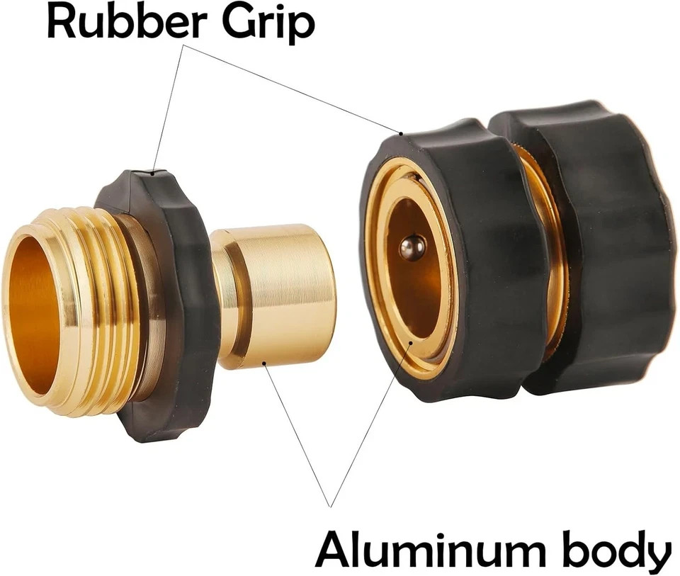 6 Set Quick Connect Hose Fittings for Garden Hose Quick Connector with Gasket gallery