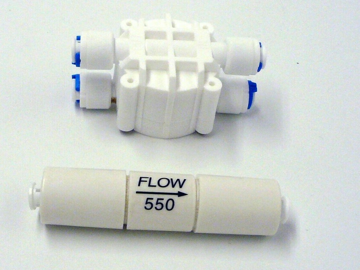 Automatic Shut Off Valve & Flow Restrictor 550 ML for RO Reverse Osmosis System gallery