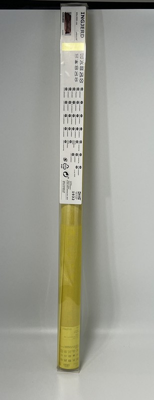 Ikea INGJERD Panel curtain Yellow 24x118" 804.497.55 (Only 1 Panel) New gallery