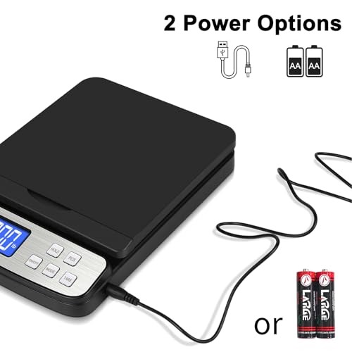 Shipping Scale - Digital Postal Scale 88lb x 0.1oz, 5 Units, 88LB More Black gallery