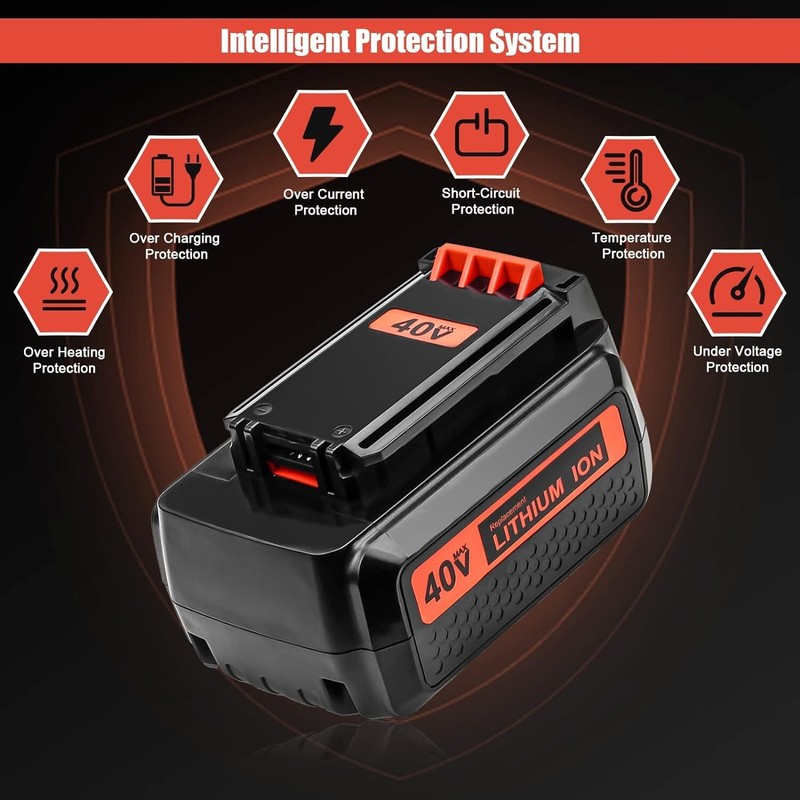 For Black Decker 40V 40Volt Lithium Charger / Battery LBX2040 LST136 LBX1540 gallery