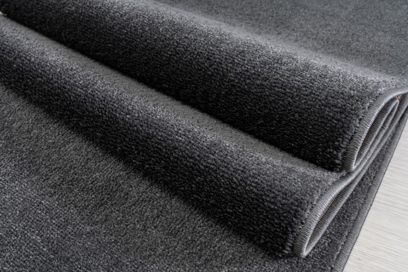 Non Slip Hallway Runner Rug, Solid Anthracite Grey Color, Sold-Priced Per Foot gallery