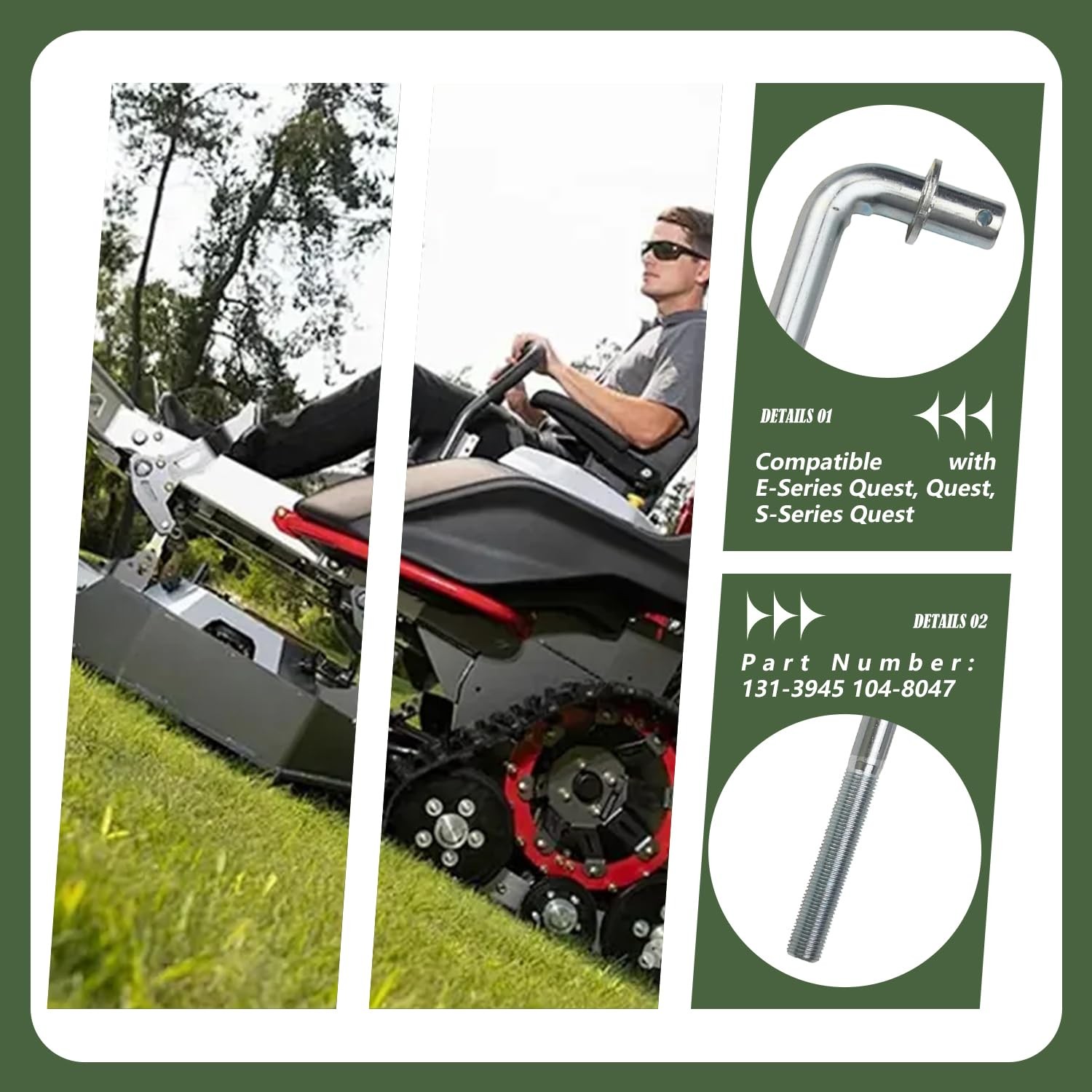 1313945 Deck Mount Rod Compatible with Toro Quest E S Series & TimeCutter SWX... gallery