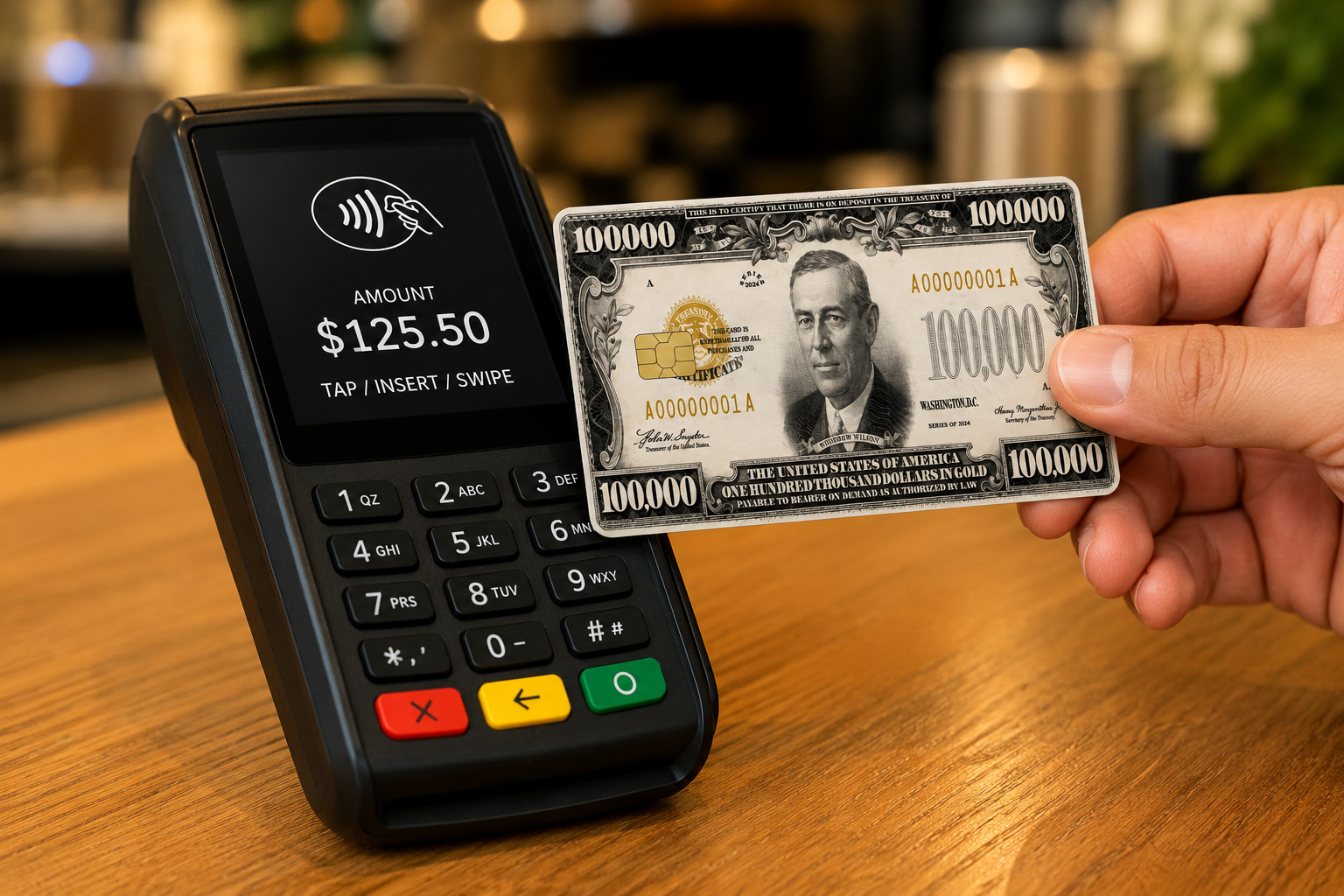 $100K Gold Certificate Debit Card Credit Card Skin Sticker ATM USA Replica gallery