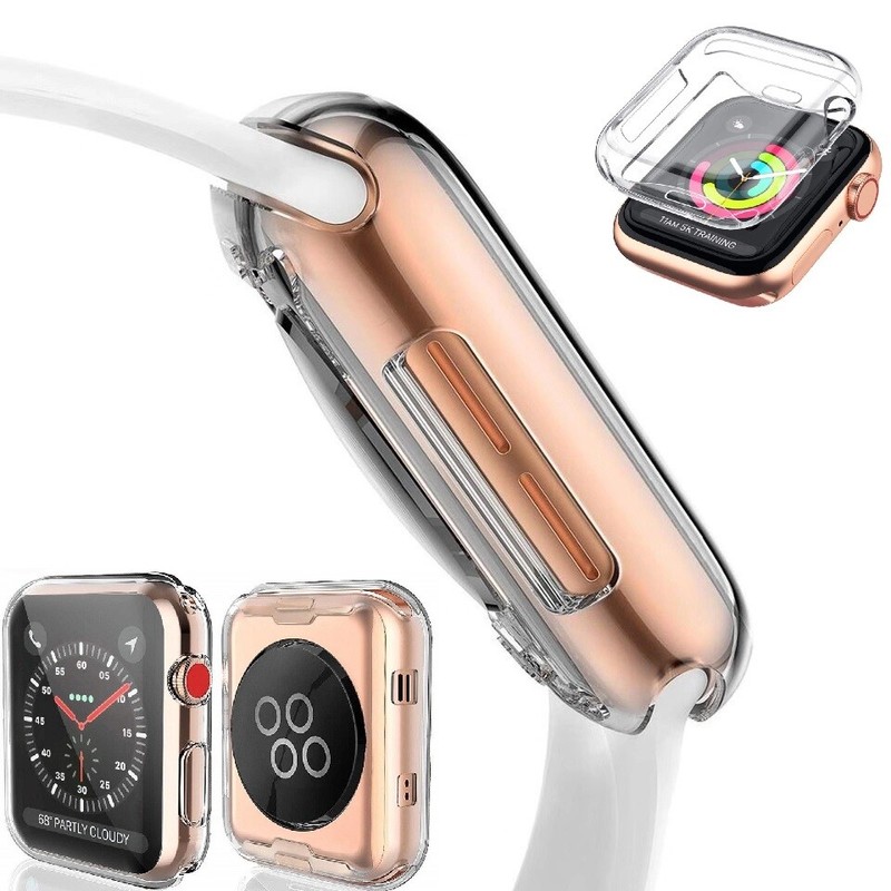 Screen Protector Cover TPU Case Apple Watch Series SE 6 5 4 3 38/40/42/44mm gallery