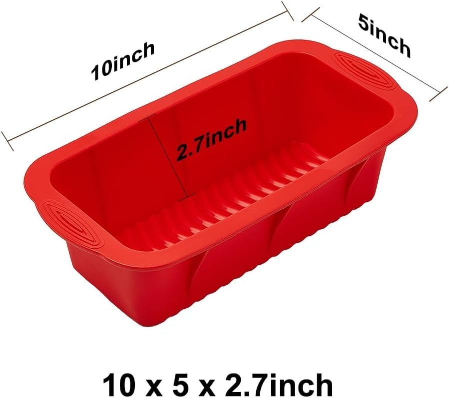 Silicone Bread Loaf Pan,10 * 5 Inch,Set of 2, Non-Stick Loaf Pan and Easy Releas gallery