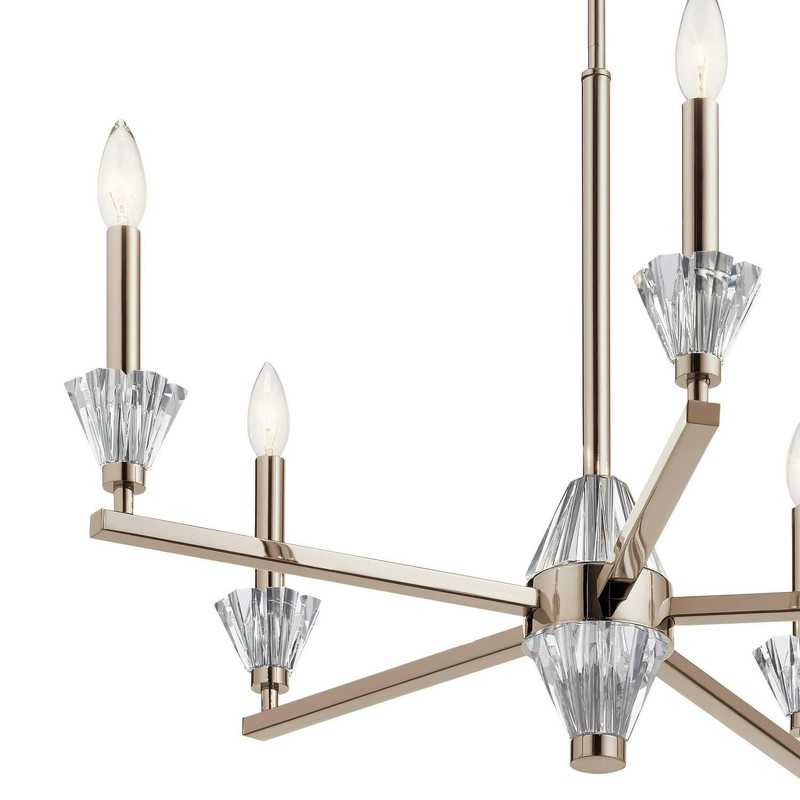 Kichler Lighting Calyssa 5-Light Chandelier Polished Nickel gallery