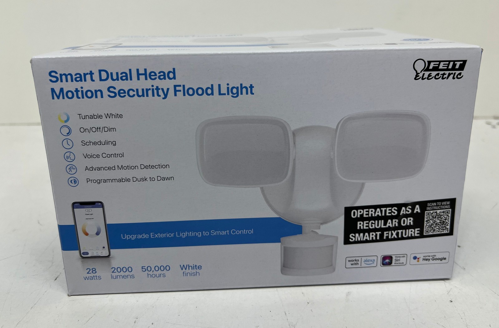 Feit Electric Smart Home Motion-Sensing LED White Security Floodlight gallery