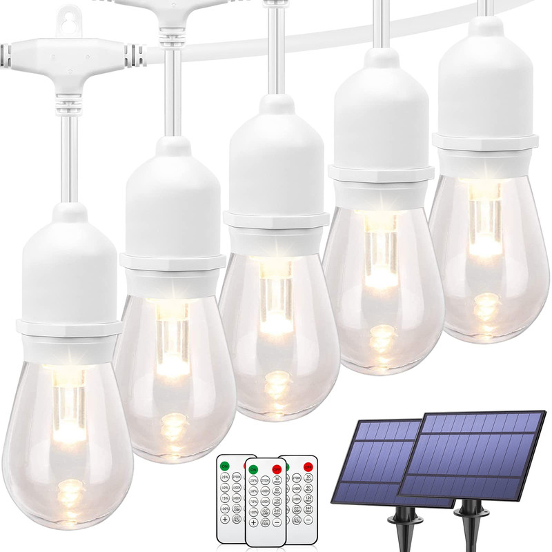 Mlambert 96Ft2X48Ft 3-Color In 1 Dimmable Solar String Lights Outdoor Remote gallery