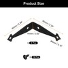 4Pcs Decorative Corner Brackets 2.4" x 2.4" x 0.6" l Bracket with Screw Black gallery