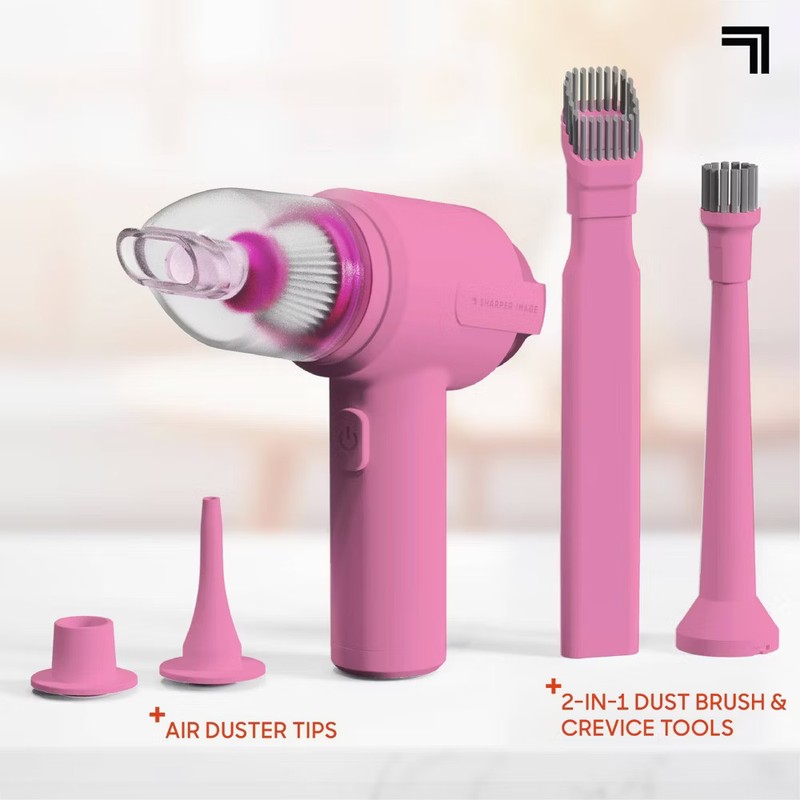 Sharper Image Cordless Handheld Vacuum and Blower Pink gallery