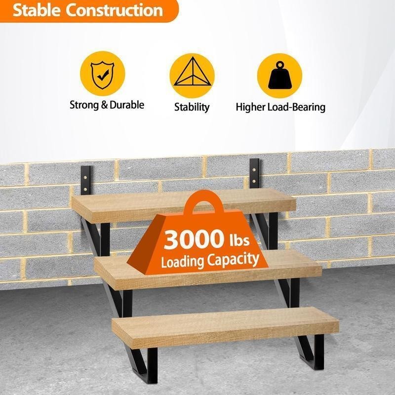 Steel Stair Stringer Riser 2 Pack Heavy Duty Stair Step Support Outdoor Use gallery