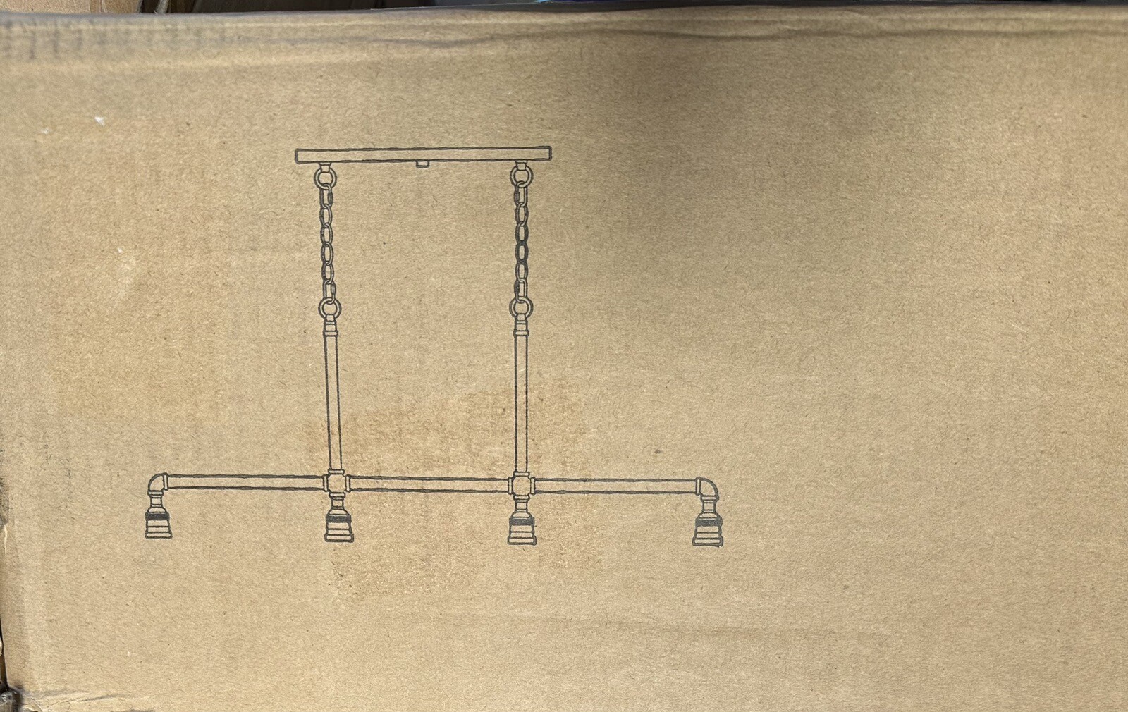 🔥44 in. Large Industrial 4-Light Linear Matte Black Chandelier Kitchen Island gallery