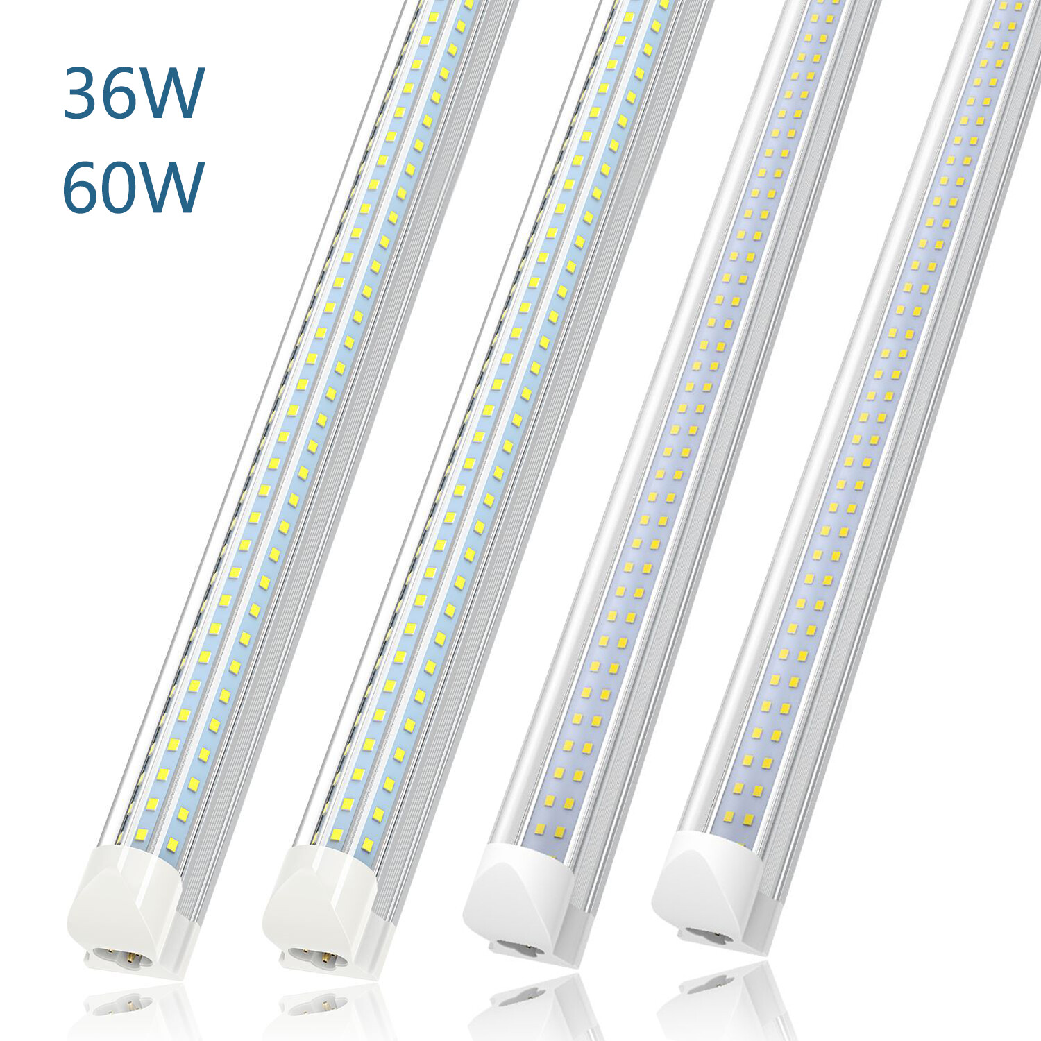 Integrated T8 4FT LED Shop Light Fixture 6500K 4Foot LED Tube Light Bulb 36W 60W gallery