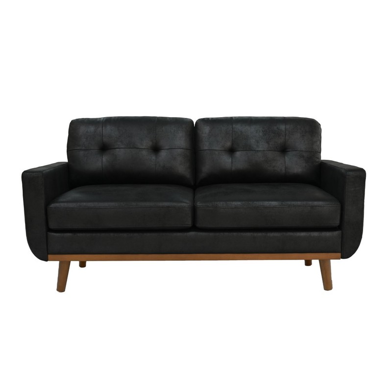 Polyester Fabric 2 Seater Sofa Couch Modern 65" Loveseat Couch for Living Room gallery