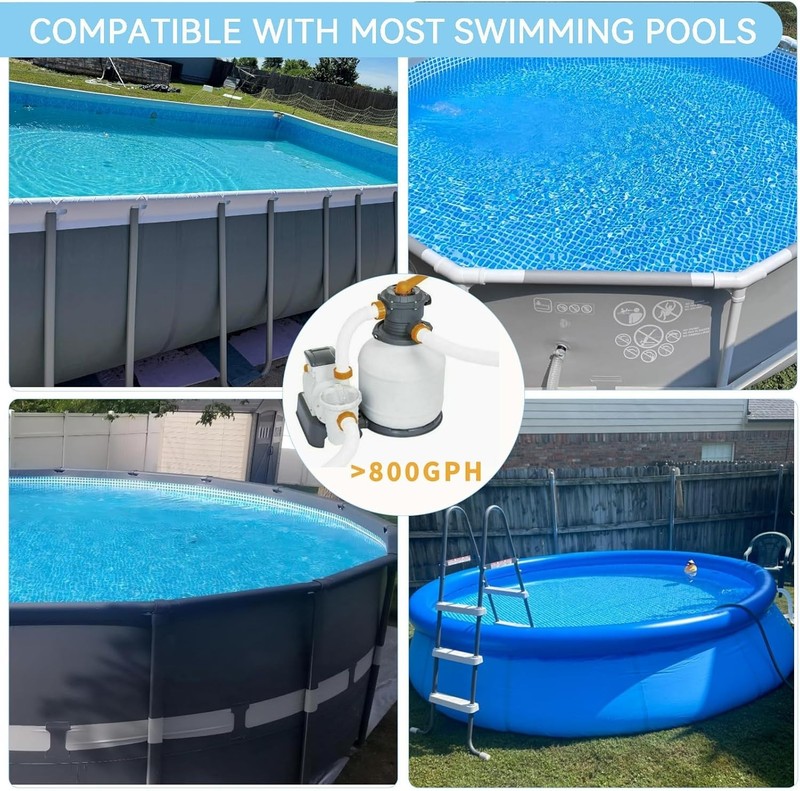 Above Ground Pool Skimmer Tri-Float Spin Skimmer No Adjustable Bracket Needed gallery