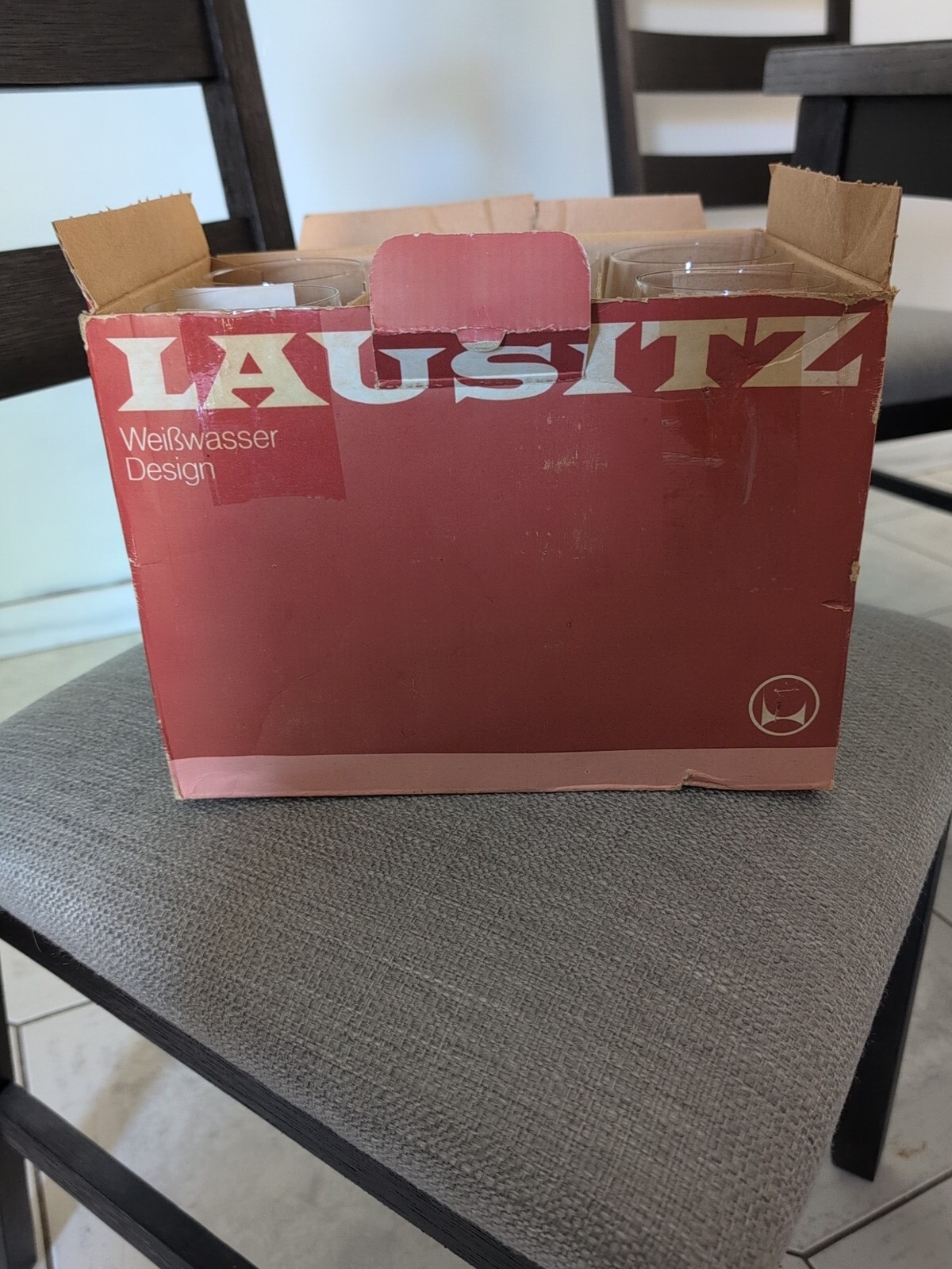 Like Lifting Air - 6 New Lausitz Weibwasser Crystal Wine Glasses Original Box gallery
