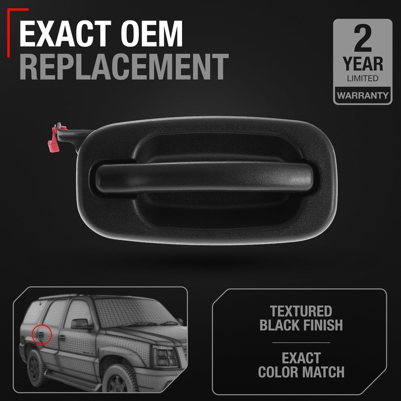 Exterior Door Handle, Passenger Side for Chevrolet Silverado; GMC Sierra - Re... gallery