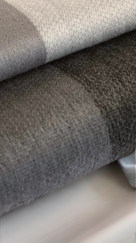 Super Soft Gray & Black | Alpaca Wool Blanket Queen Size gallery