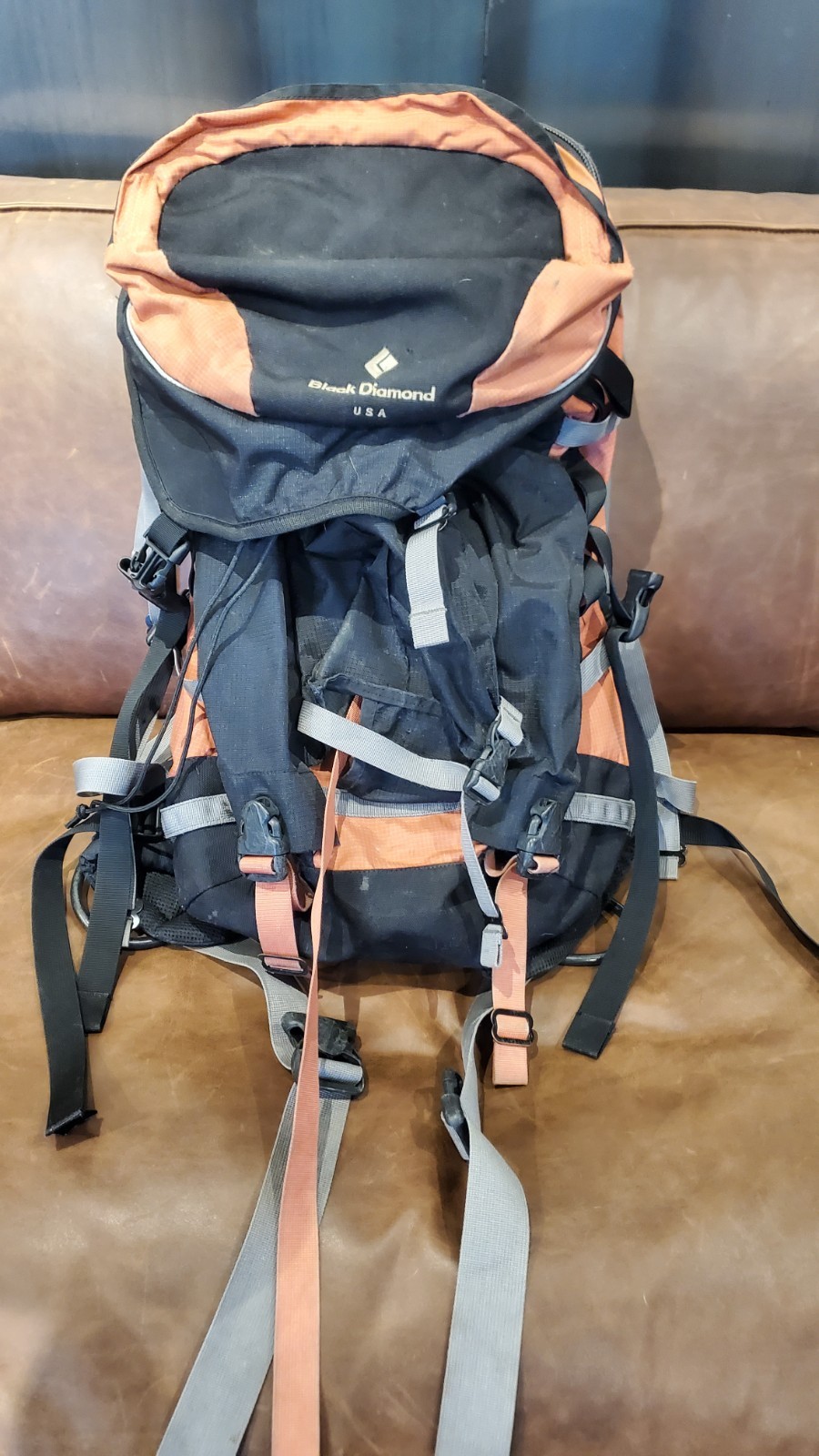 Black Diamond  44L Alpine Climbing Backpack, Rare (Prototype), w/ crampon pouch