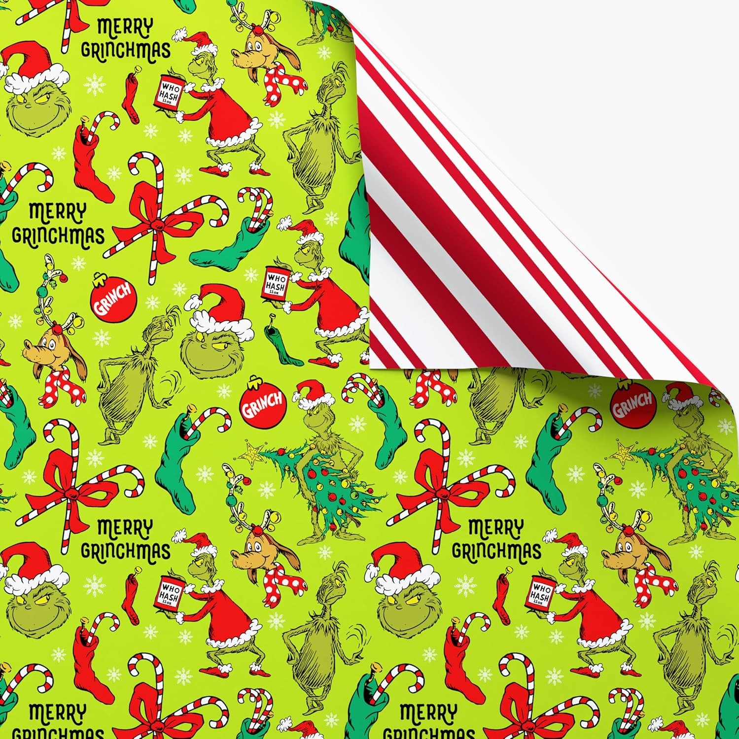 American Greetings 40 sq. ft. Reversible The SR30 40SQ PR FSC XM GRINCH gallery