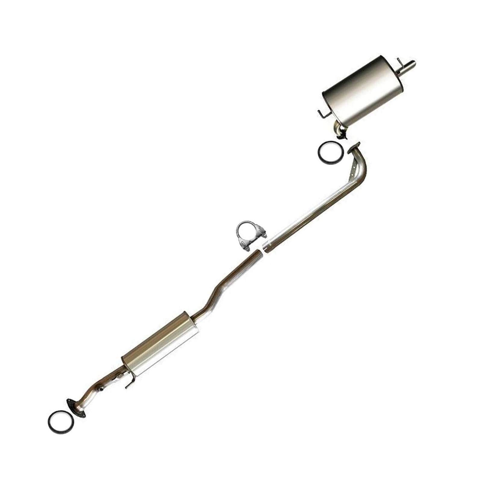 Northeastern Exhaust | Direct Fit Stainless Steel Resonator Pipe Muffler Cat-... gallery