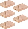 4X6 Hammered Copper Pyramid Post Caps (5-Pack) - Extended Lip - Solid Copper - W gallery