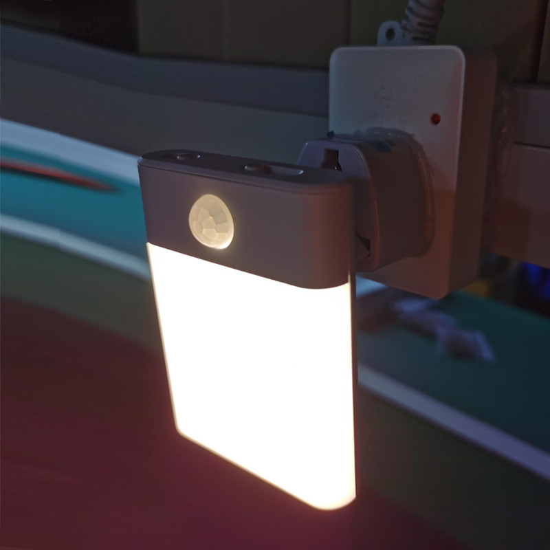 LED Night Light Plug In, Motion Sensor Night Light with Adjustable Brightness 3 gallery