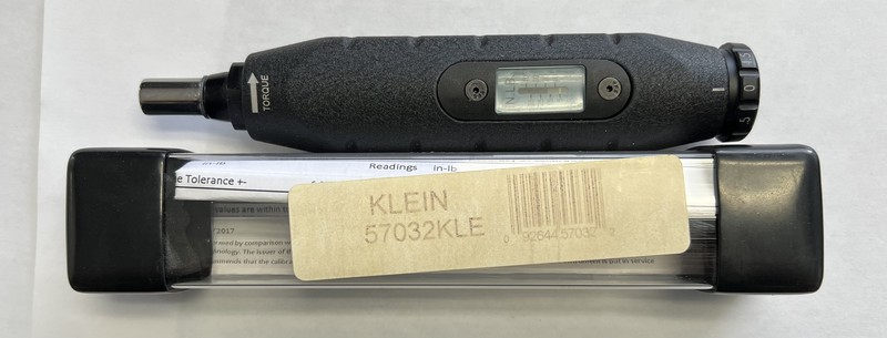 Klein Tools 57032Torque Screwdriver with Certificate of Calibration gallery