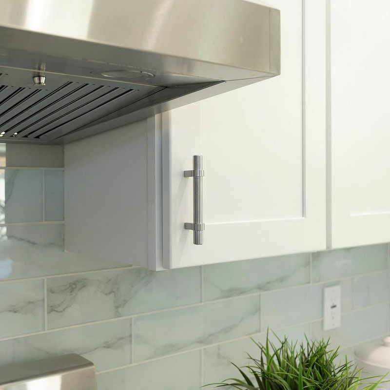 Brushed Nickel Modern Kitchen Cabinet Handles Pulls Hardware Stainless Steel gallery