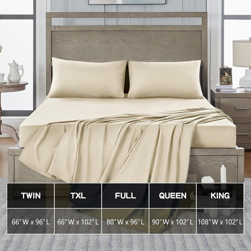 Twin Flat Sheets Only 2 Pack - Hotel Quality Flat Bed Sheets -Brushed Microfiber gallery