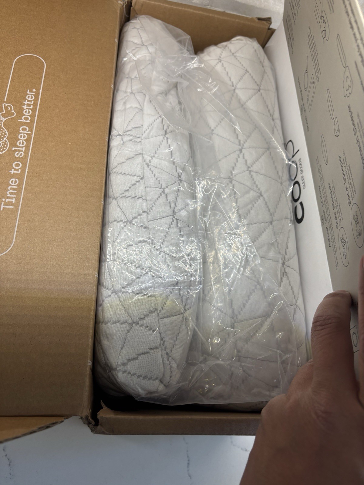 Coop Home Goods Original Adjustable Memory Foam Pillow Queen Open Box gallery
