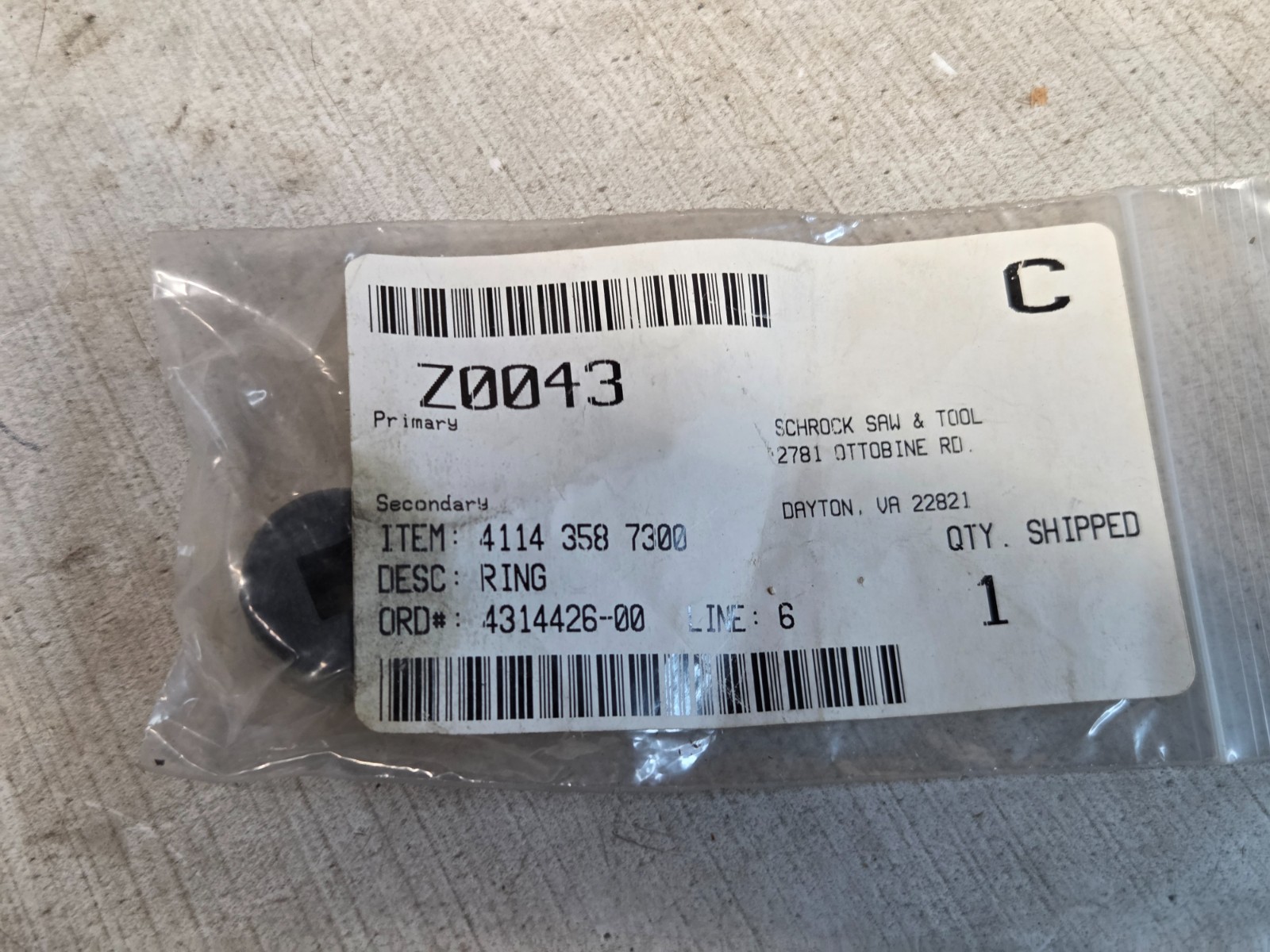 NOS OEM STIHL Fuel Tank Bushing Ring Grommet FS 50 51 60 61 65 90 4114-358-7300 gallery