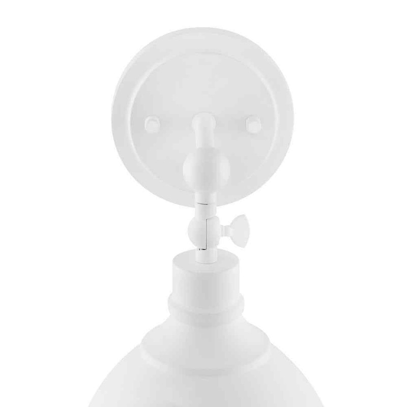 Home Decorators Collection Franklin 1-Light Wired Sconce in Distressed White gallery