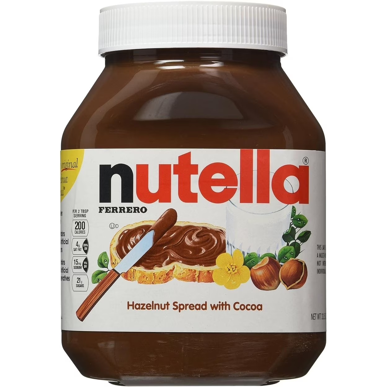 Nutella Hazelnut Spread with Cocoa for Breakfast, 33.5 oz Jar pack of 2 gallery