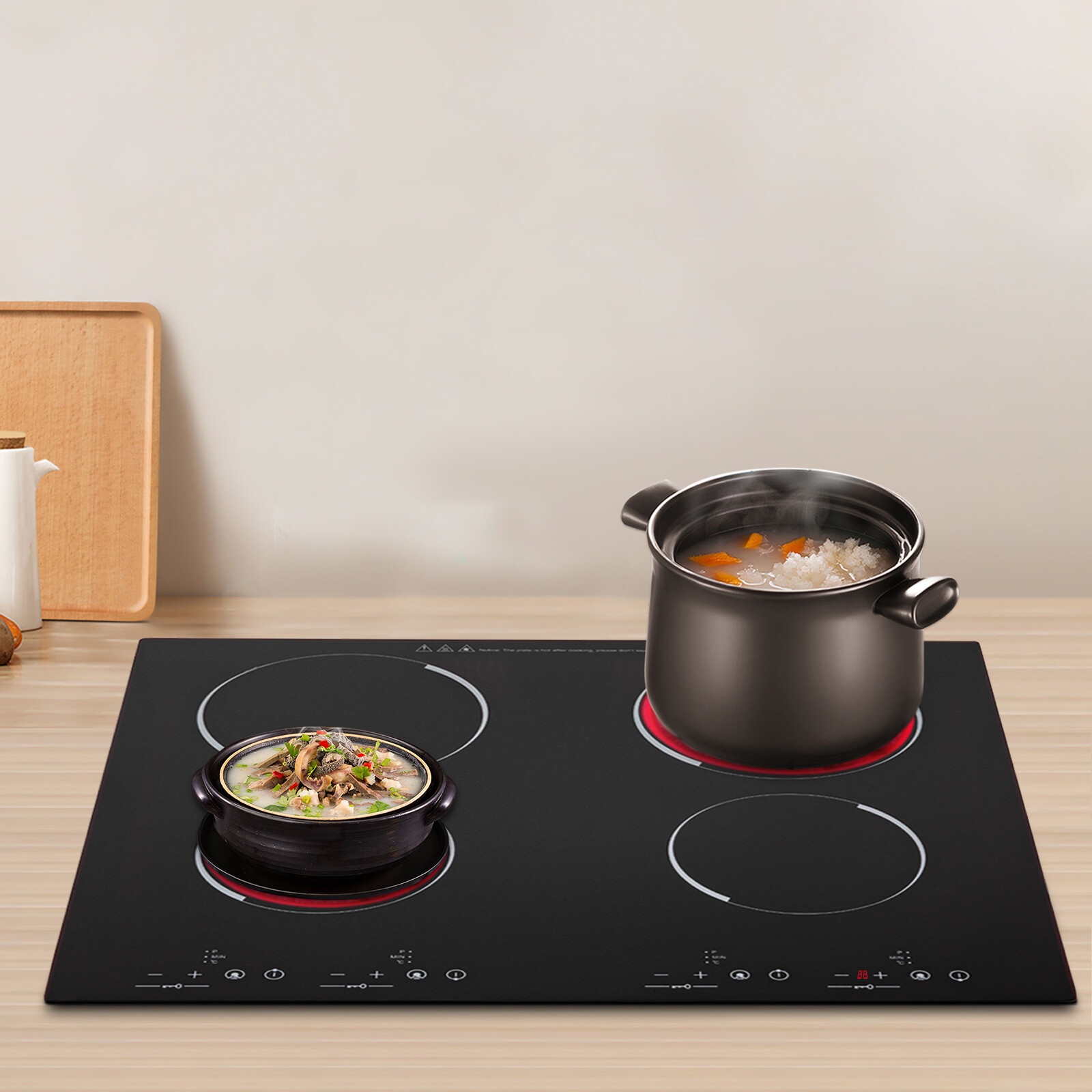 110V Induction Cooktop 4 Burners Electric Hob Cook Top Stove Ceramic Cooktop gallery