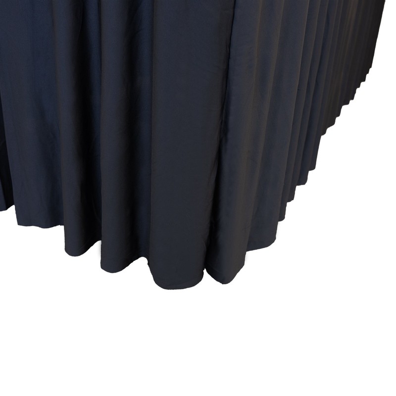 Spandex Rectangular Tablecloth Skirt Table Cover 6Ft Table 72" x 30" Black 2 PK gallery