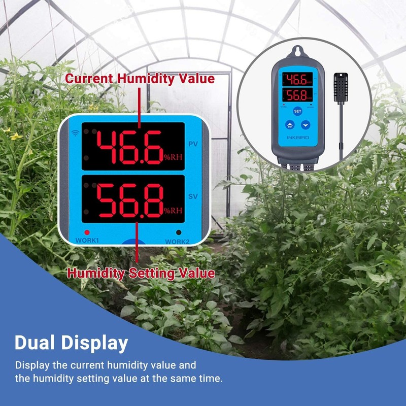 Inkbird Temperature Humidity Controller WiFi 2.4G Thermostat Outlets Humidistat gallery